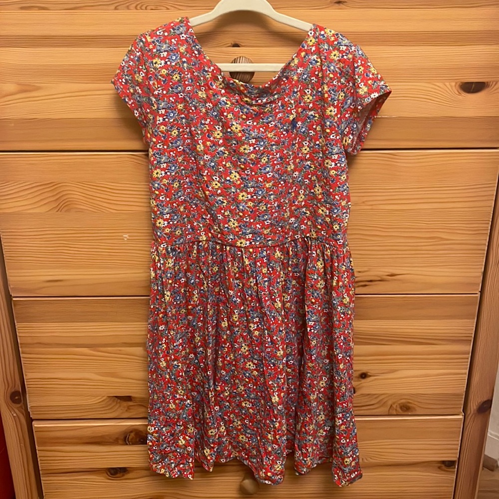 Ralph Lauren - Floral swing dress w/ twist back detail